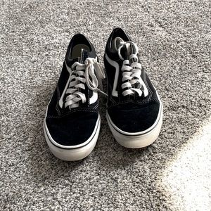 Black classic van shoe